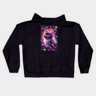 Rainbow Infinity Cat Kids Hoodie